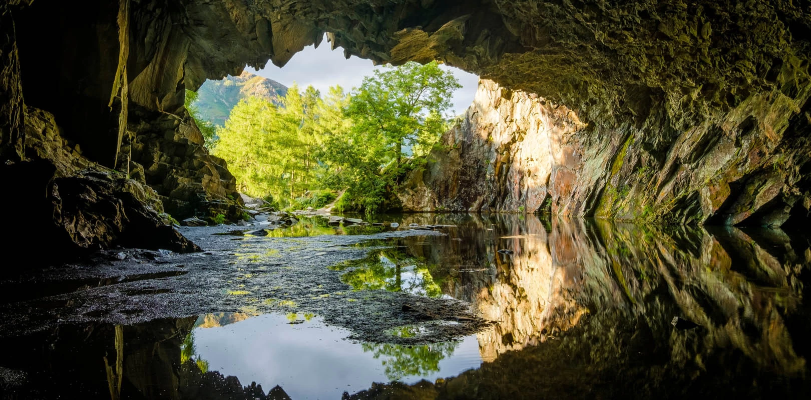 Rydal Cave, lake district, UK