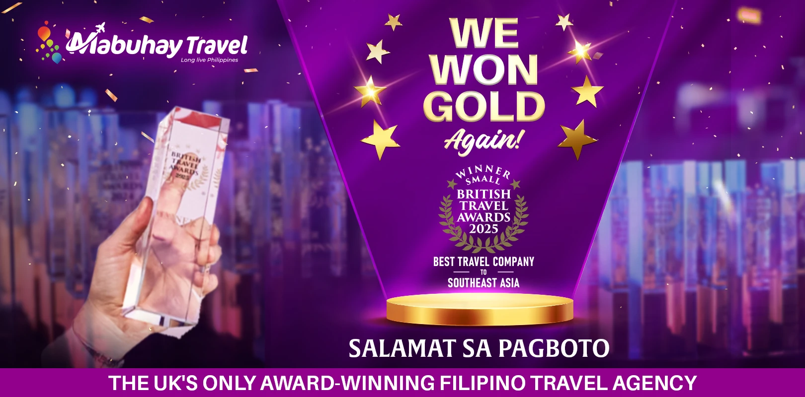 Mabuhay Travel Wins Gold at the British Travel Awards 2025