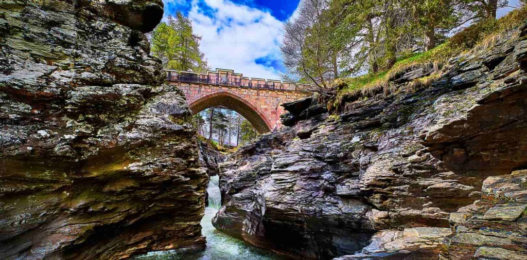 Linn of Dee in the Cairngorms National Park, Braemar