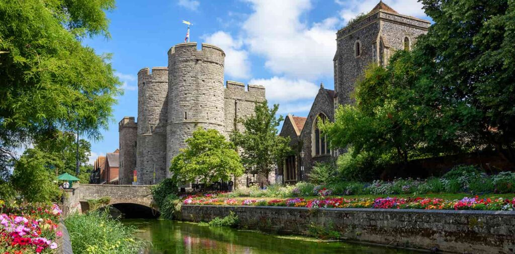 Westgate Towers in Canterbury, Kent, England