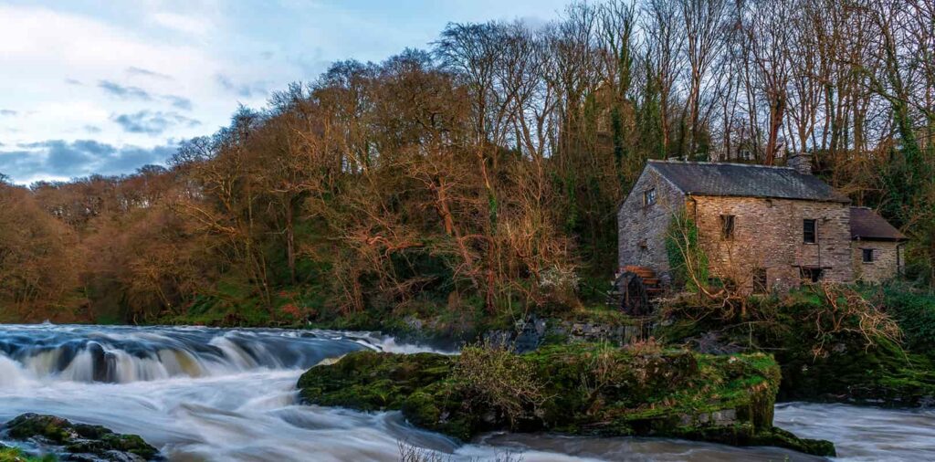 Cenarth Falls on the River Teifi in West Wales