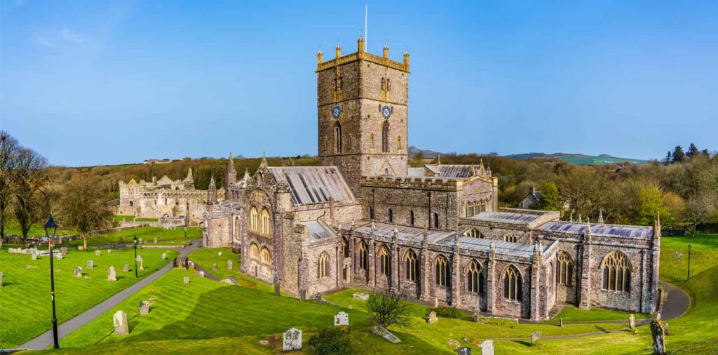 St David's Cathedral in St Davids, Pembrokeshire, Wales