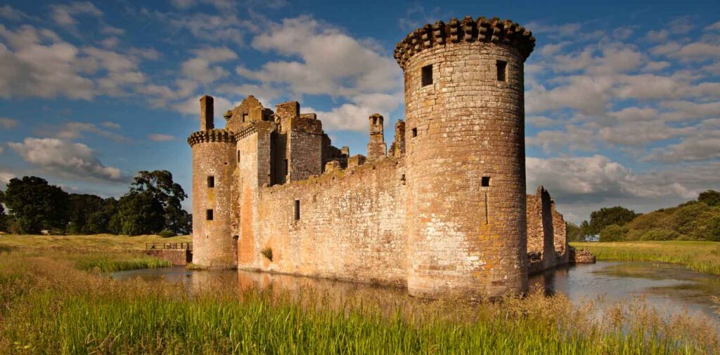 Caerlaverock Castle in Scotland