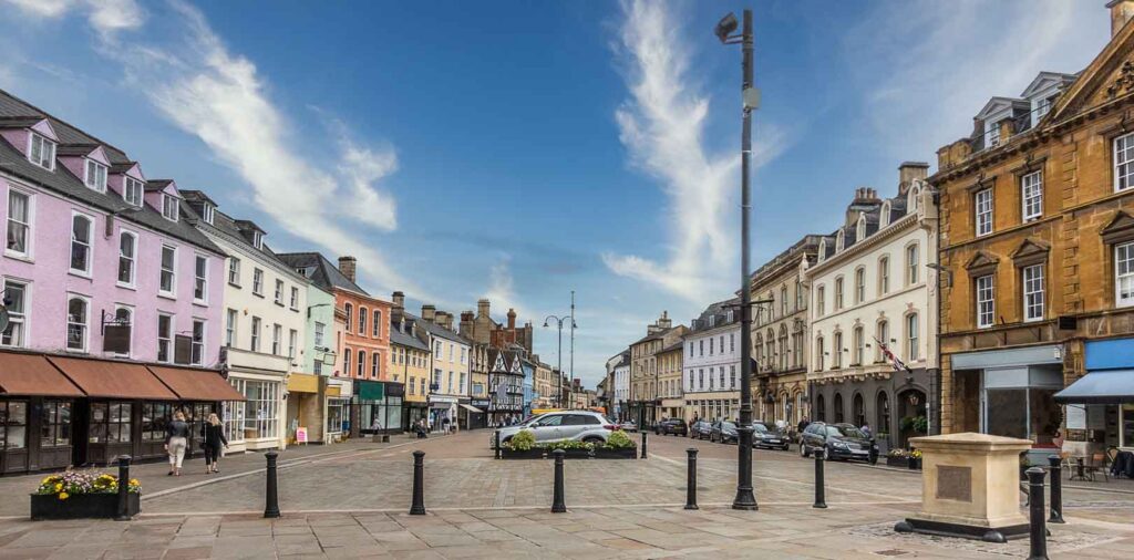 historic Market Place in Cirencester