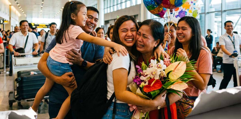 Family reunite after long time